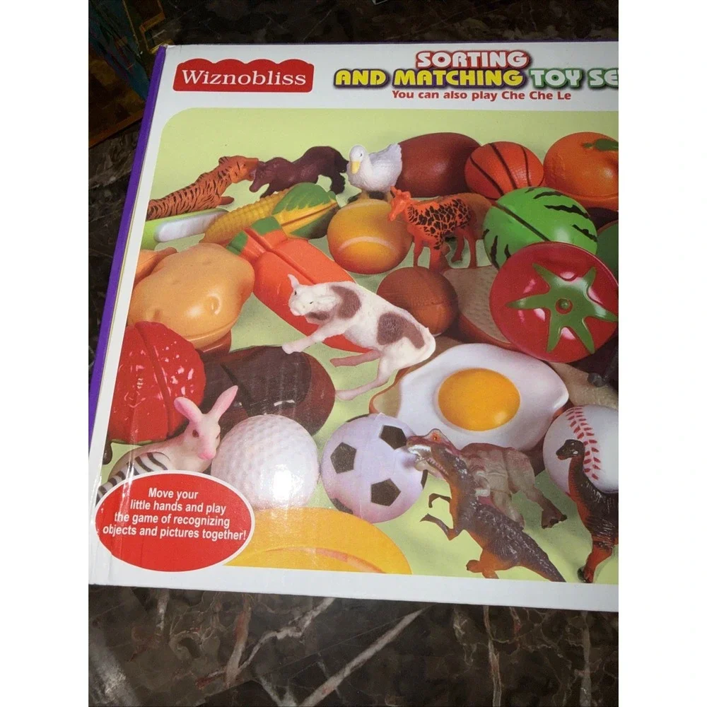 Wiznobliss Sorting Toys for Toddlers,3 in 1 Learning Education Sorting Games NEW